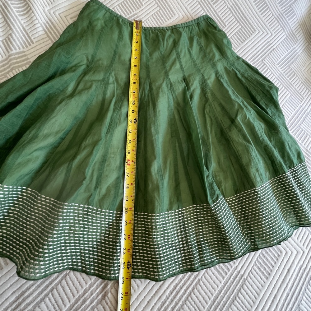 Anthropologie Green Skirt - Picture 10 of 12